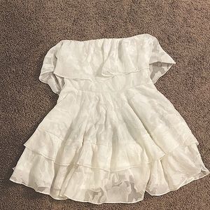 Lulu’s Strapless Ruffle Dress